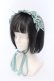画像1: Chalmiere / フリルヘッドドレス  グリーン O-25-06-24-045-LO-AC-IG-OS (1)