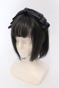 m petit by misako / レースリボンカチューシャ  クロ O-25-06-24-048-LO-AC-IG-OS