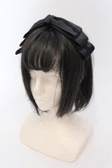 m petit by misako / レースリボンカチューシャ  クロ O-25-06-24-048-LO-AC-IG-OS