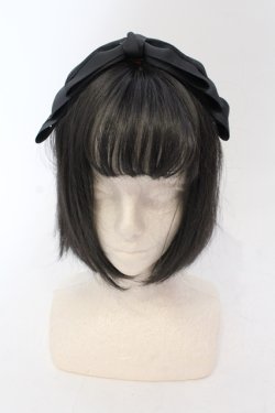 画像2: m petit by misako / レースリボンカチューシャ  クロ O-25-06-24-048-LO-AC-IG-OS