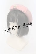 m petit by misako / カメオモチーフベレー帽  ピンク O-25-06-24-049-LO-AC-IG-OS