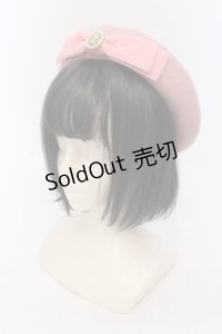 m petit by misako / カメオモチーフベレー帽  ピンク O-25-06-24-049-LO-AC-IG-OS