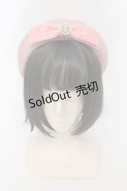 画像2: m petit by misako / カメオモチーフベレー帽  ピンク O-25-06-24-049-LO-AC-IG-OS