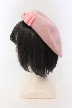 画像3: m petit by misako / カメオモチーフベレー帽  ピンク O-25-06-24-049-LO-AC-IG-OS