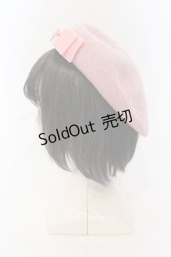 画像3: m petit by misako / カメオモチーフベレー帽  ピンク O-25-06-24-049-LO-AC-IG-OS