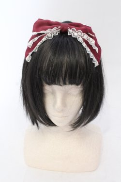 画像1: Amavel / Classique Dolly Ribbon スリーピン  ワイン O-25-06-24-056-CA-AC-OW-OS