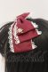 画像2: Amavel / Classique Dolly Ribbon スリーピン  ワイン O-25-06-24-056-CA-AC-OW-OS (2)
