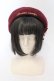 画像2: LIZ LISA / メッセージ刺繍リボンバスクベレー  ワイン O-25-06-24-060-LO-AC-IG-OS (2)