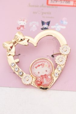 画像2: m petit by misako / サンリオキャラクターズコラボ AMキティブローチ  キティ O-25-06-24-081-LO-AC-IG-OS