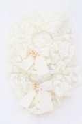 m petit by misako / リボンチャームシュシュ  オフ O-25-06-24-082-LO-AC-IG-OS