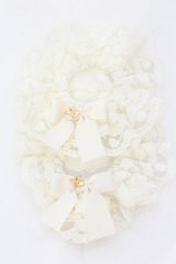 m petit by misako / リボンチャームシュシュ  オフ O-25-06-24-082-LO-AC-IG-OS