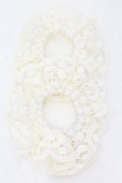 画像3: m petit by misako / リボンチャームシュシュ  オフ O-25-06-24-082-LO-AC-IG-OS