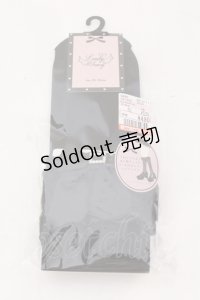 Lovely Tency / ECLTHSリボンPL 23-25cm クロ O-25-06-24-083-LO-ZA-IG-OS