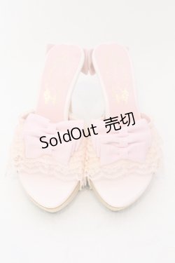 画像2: JESUS DIAMANTE / 3つリボンウッドピンヒール L ピンク O-25-06-24-090-JE-SH-OW-ZT-K003
