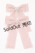 Ank Rouge / ふりふりリボンバレッタSET  ピンク O-25-06-24-092-CA-AC-OW-ZT168-F003