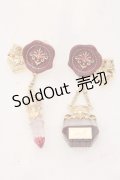 axes femme / パペトゥリーイヤリング  ゴールド×アカ O-25-06-24-096-AX-AC-IG-OS