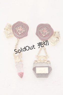 画像1: axes femme / パペトゥリーイヤリング  ゴールド×アカ O-25-06-24-096-AX-AC-IG-OS