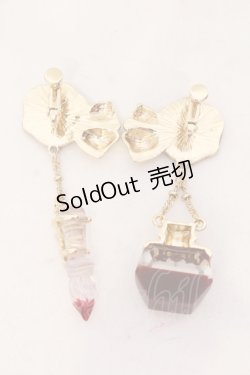 画像2: axes femme / パペトゥリーイヤリング  ゴールド×アカ O-25-06-24-096-AX-AC-IG-OS