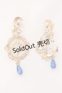axes femme / 海底の羅針盤イヤリング  ゴールド O-25-06-24-097-AX-AC-IG-OS