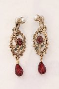 axes femme / レディローズイヤリングピアス  アカ O-25-06-24-098-AX-AC-IG-OS