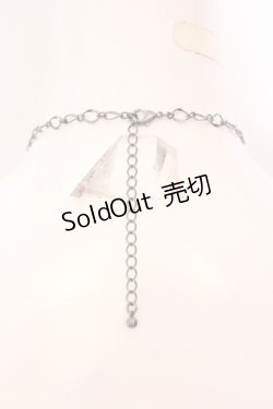 画像3: axes femme POETIQUE / シルバー・ブレットネックレス  ガンメタ O-25-06-24-011-AX-AC-IG-OS