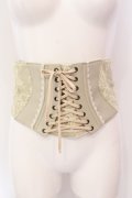 axes femme / レースアップコルセットベルト  生成り O-25-06-24-012-AX-ZA-IG-OS