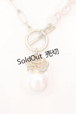 画像2: axes femme / パール調ネックレス  ゴールド O-25-06-24-017-AX-AC-OW-OS