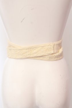 画像3: axes femme / 薔薇刺繍サッシュベルト  キナリ O-25-06-24-019-AX-ZA-OW-OS