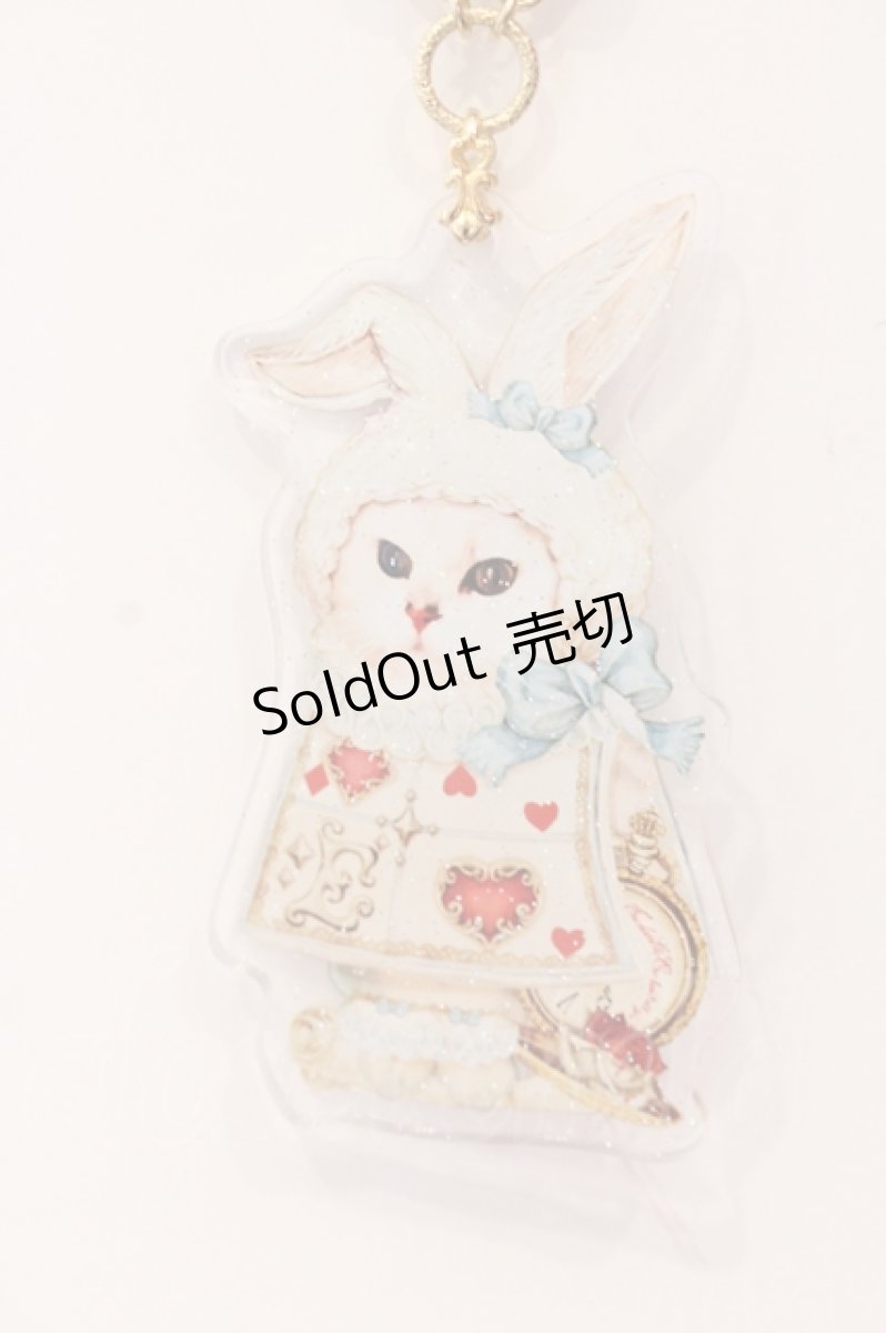 画像2: Enchantlic Enchantilly / 不思議の国のQueen cat　白ウサギ？！ネックレス  ゴールド O-25-06-24-023-LO-AC-OW-ZT208 (2)