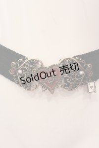 axes femme / トランプモチーフゴムベルト  ゴールド×アカ O-25-06-24-025-AX-ZA-OW-OS