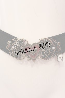 画像1: axes femme / トランプモチーフゴムベルト  ゴールド×アカ O-25-06-24-025-AX-ZA-OW-OS