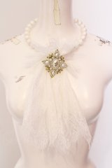 Luxmira / レースタイ風チョーカーネックレス   O-25-06-24-028-LO-AC-OW-ZT0803N