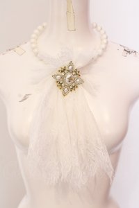 Luxmira / レースタイ風チョーカーネックレス   O-25-06-24-028-LO-AC-OW-ZT168-F004