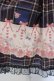 画像3: LIZ LISA / シャーロット柄ワンピース  ネイビー×ブラウン O-25-06-26-029-LO-OP-IG-OS (3)