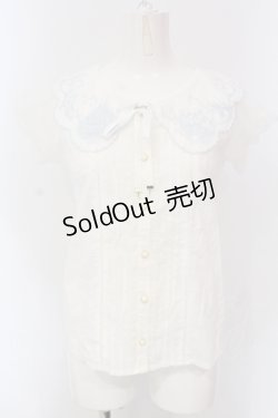 画像1: LIZ LISA / お城刺繍ブラウス  シロ O-25-06-26-033-LO-BL-IG-OS