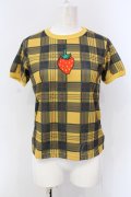 Hei Hei / チェックミニTシャツ  イエロー O-25-06-26-041-LO-TO-IG-OS