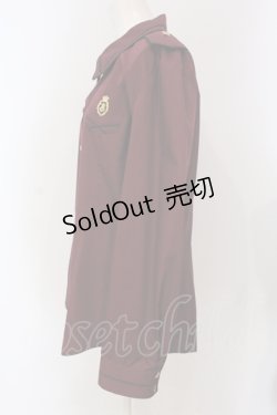 画像3: ALICE and the PIRATES / 星空POLICEネクタイ付きブラウス【ネクタイ欠品】 メンズ ワイン O-25-06-26-042-PA-BL-IG-OS
