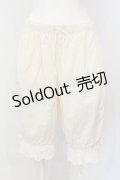 axes femme kawaii / コットンドロワーズ  生成り O-25-06-26-006-AX-PA-IG-OS