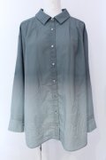 axes femme / グラデーションシャツ F グリーン O-25-06-26-050-AX-BL-OW-OS