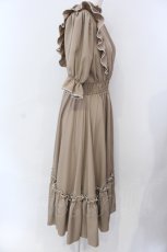画像2: m petit by misako / NINA'SコラボAMハイショクメローワンピース S ベージュ O-25-06-26-055-LO-OP-OW-ZT100 (2)