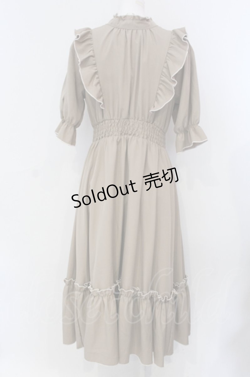 画像3: m petit by misako / NINA'SコラボAMハイショクメローワンピース S ベージュ O-25-06-26-055-LO-OP-OW-ZH (3)