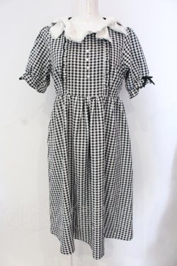 画像1: DearMyLove / ダブルリボンワンピース M クロ O-25-06-26-059-EL-OP-OW-OS
