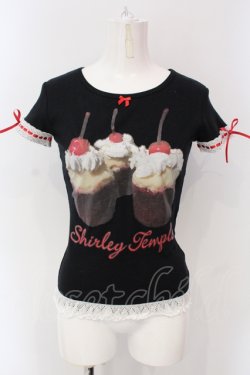 画像1: Shirley Temple / レッドベルベットTEE（Ladies） F クロ O-25-06-26-065-ET-TO-OW-OS