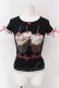 画像1: Shirley Temple / レッドベルベットTEE（Ladies） F クロ O-25-06-26-065-ET-TO-OW-OS (1)