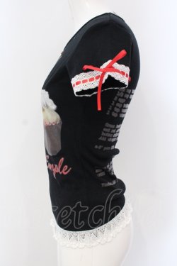 画像2: Shirley Temple / レッドベルベットTEE（Ladies） F クロ O-25-06-26-065-ET-TO-OW-OS