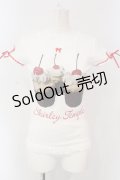 Shirley Temple / レッドベルベットTEE（Ladies） F シロ O-25-06-26-066-ET-TO-OW-OS