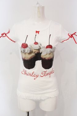 画像1: Shirley Temple / レッドベルベットTEE（Ladies） F シロ O-25-06-26-066-ET-TO-OW-OS