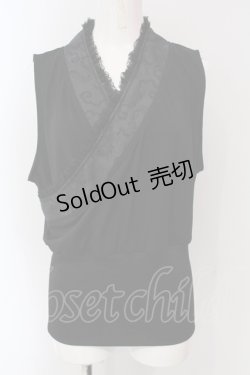 画像1: Qutie Frash / 2025プレミアムセット【華龍】着物衿インナー  ブラック O-25-06-26-071-QU-TO-OW-OS