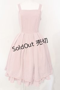 LIEF / ノーブルシフォンバッスルジャンパースカート  ピンク O-25-06-26-009-LO-OP-IG-ZS