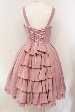 画像3: LIEF / ノーブルシフォンバッスルジャンパースカート  ピンク O-25-06-26-009-LO-OP-IG-OS
